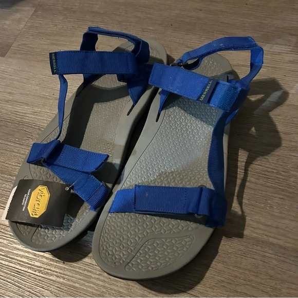 Merrill Breakwater Strap Sandals Blue NEW NWT - Picture 2 of 8